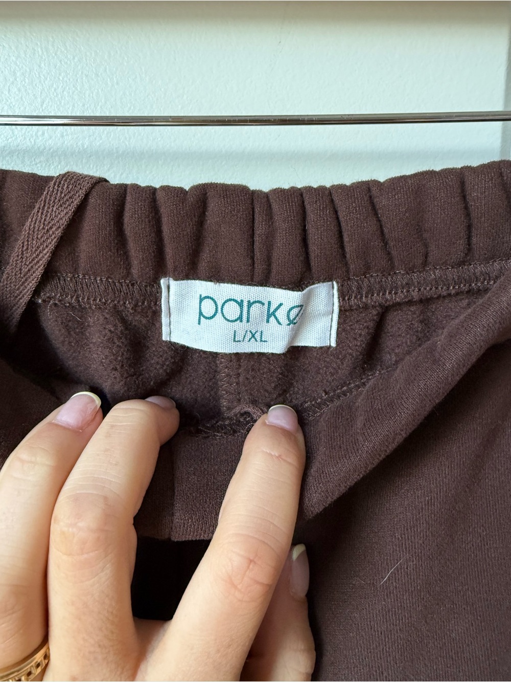 Parke Women's Brown Relaxed Jogger Track Pants - L/XL